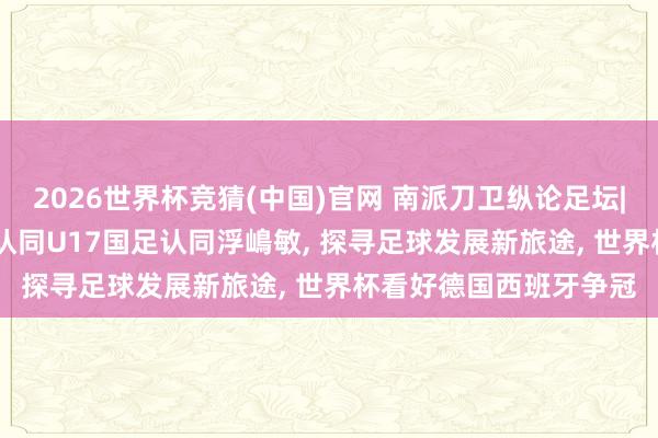 2026世界杯竞猜(中国)官网 南派刀卫纵论足坛|麦超深度+独家专访: 认同U17国足认同浮嶋敏, 探寻足球发展新旅途, 世界杯看好德国西班牙争冠